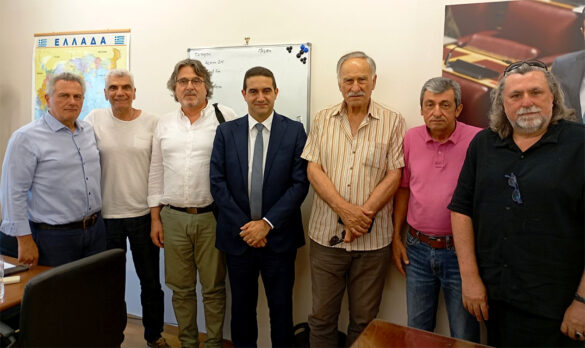 Synántisi me ton vouleftí Ileías tou PASOK Micháli Katríni